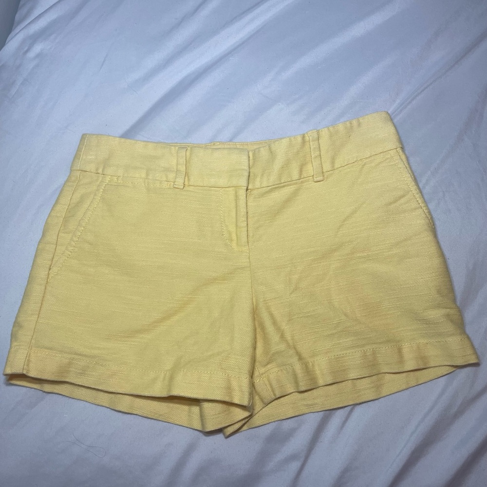 LOFT Pale Yellow High-Waist Tailored Women's Shorts